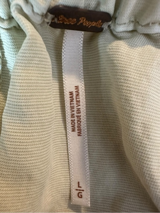 Free People Grunge 90s Cargo Rough Riding Maxi Skirt Birch Neutral Large Bella - Picture 11 of 13